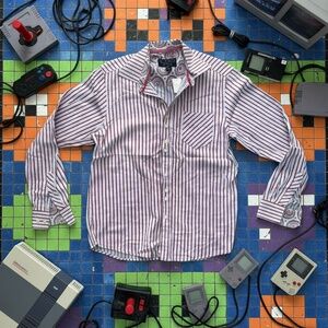 UG Purple Label Stripe Shirt Red Regular